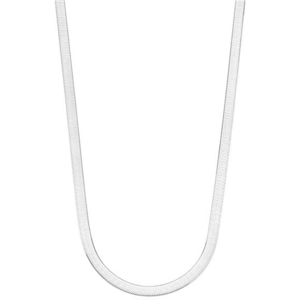 Italian Solid 925 Sterling Silver,18Kt Gold Plated 4.5mm Flexible Chain Necklace